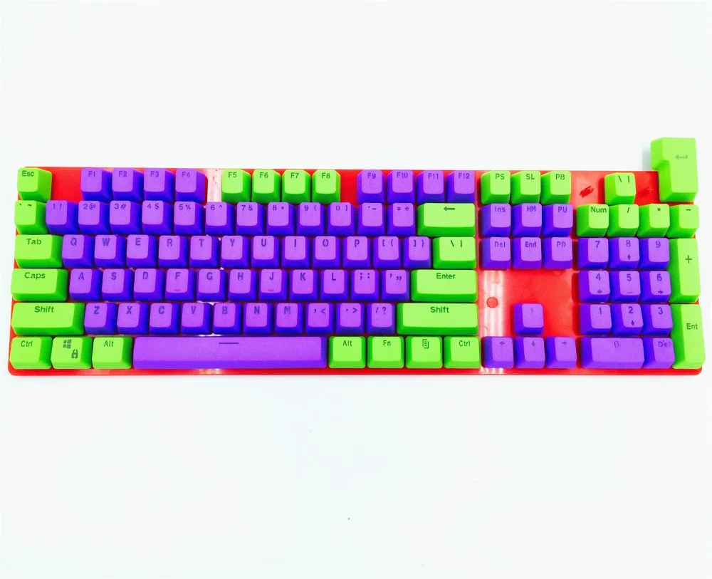 

87/104 Keys EVA Purple PBT Backlit Keycap Keycaps ANSI Layout OEM Profile for Cherry MX Gaming Mechanical Keyboard