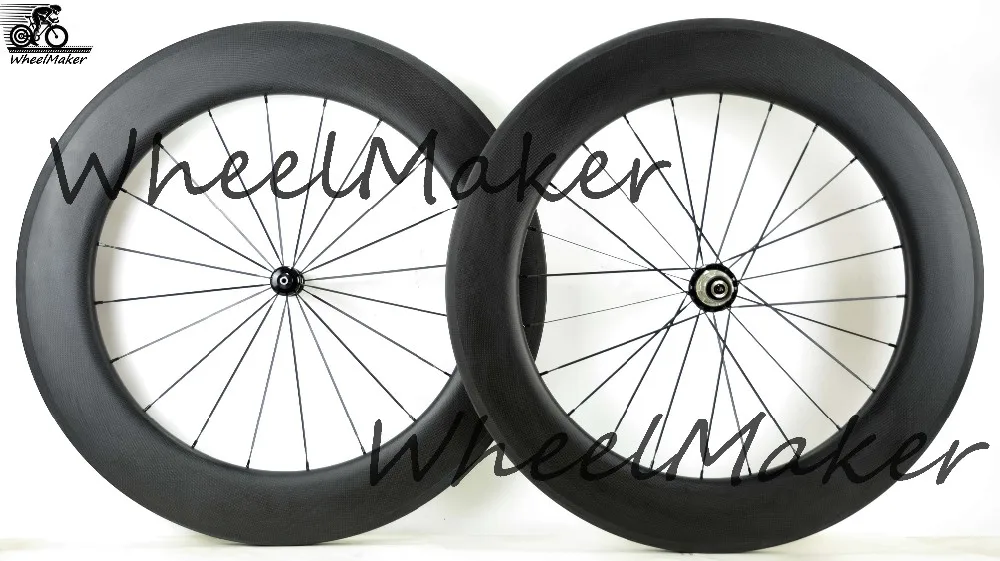 Perfect Special Brake Track Super Light 700C 50mm 60mm 88mm Clincher Tubular Road bike Carbon Wheels 23mm Width RR13 Hubs Bicycle Wheels 8