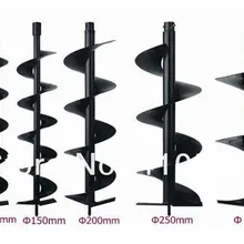 Сверло для земляных шнеков, земляные сверла, сверла, сверла 60 мм, 80 мм, 100 мм, 120 мм, 150 мм, 200 мм, 250 мм, 300 мм, Двойные листья