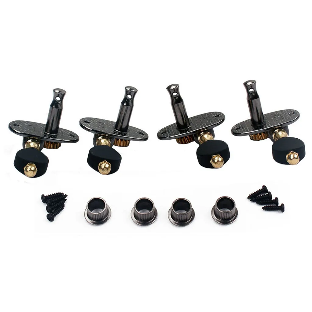 Locking Key Button String  Right & Left Tuning Pegs Tuners for 3 String Cigar Box Guitar