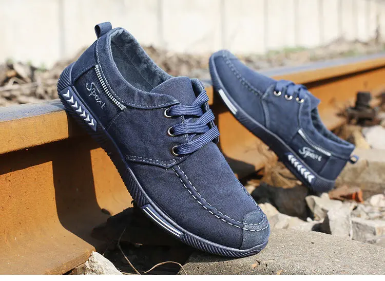 Sneakers men flats casual shoes comfortable lace-up canvas shoes men sneakers solid flat with men shoes zapatos de hombre