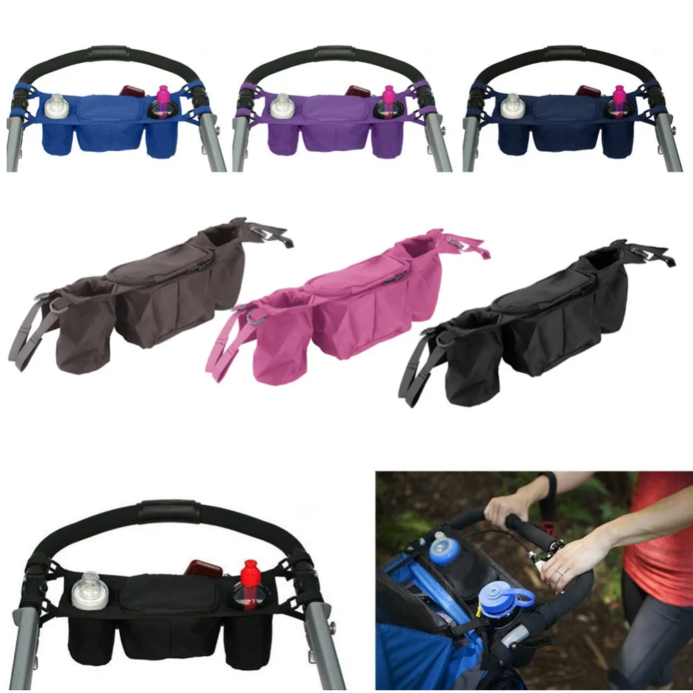 Baby Stroller Organizer Baby Prams Carriage Bottle Cup Holder Bag for Pram Buggy Baby Stroller