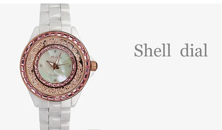 Cerâmica Relógios Movimento Japão Quartz Relógio de Pulso Montre