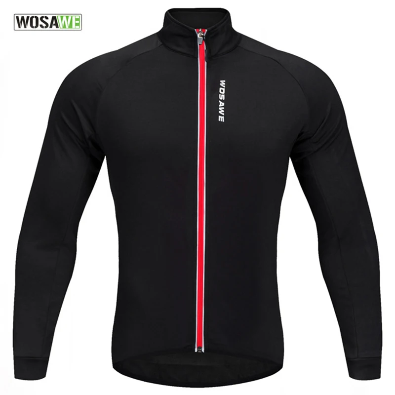 

WOSAWE Men Women Clothing Bicycle Jacket Cycling Jersey Winter Soft Thermal Fleece Sport Coat Windproof Fietsjack