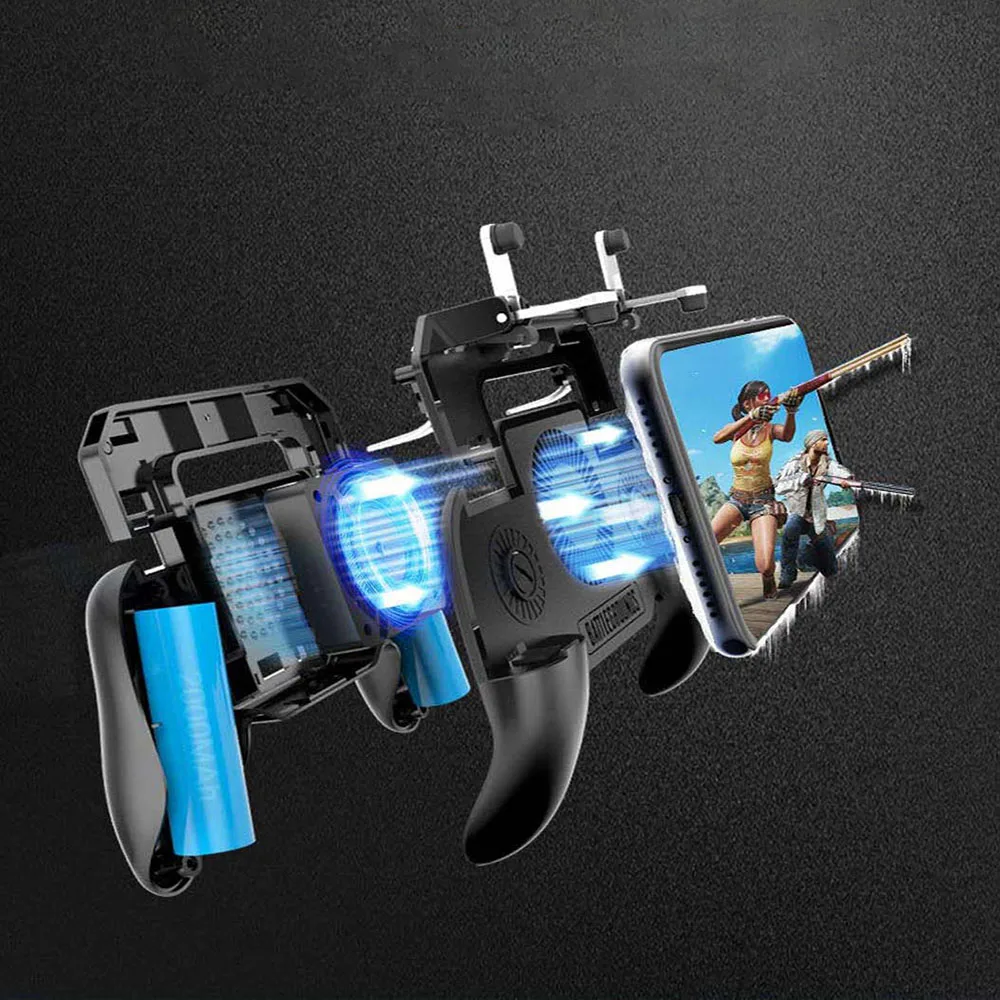 

eHuuGie 4 in 1 Mobile Game Controller Shooting Game Grips PUBG FireButton Gamepad for iPhone 7/8/X/XR/XS HUAWEI Xiaomi