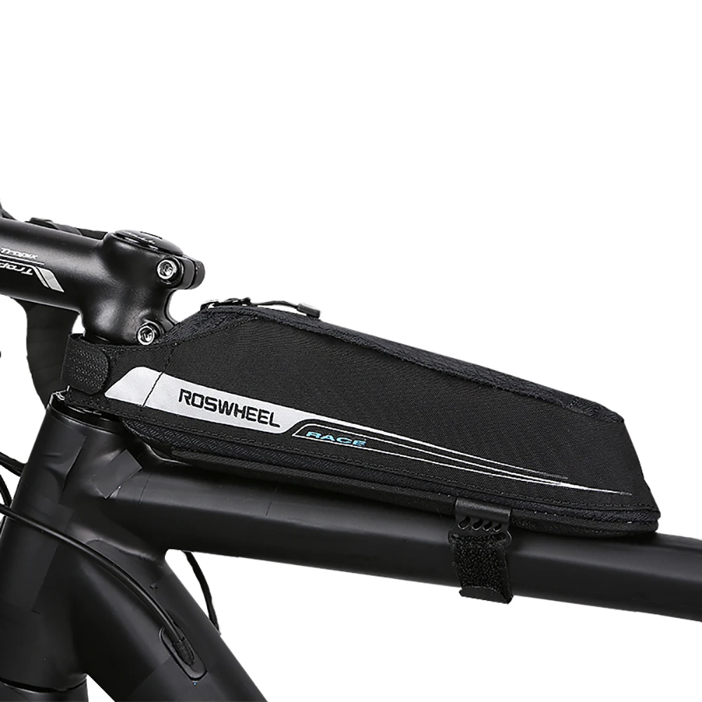 

ROSWHEEL Cycling Aero Compact Top Tube Bag Bicycle Front Beam Storage Pouch Road Bike Stem Mount Pannier Bicicleta Triathlon Bag