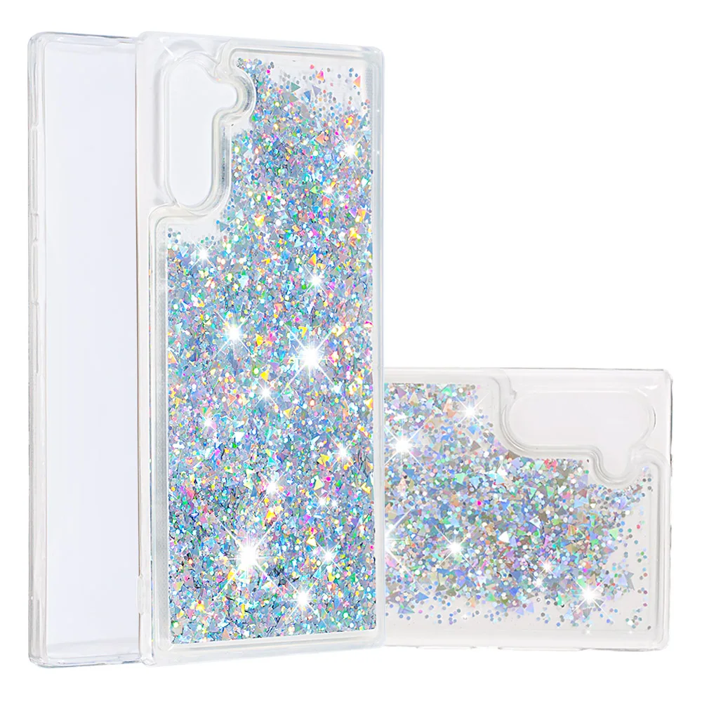 

Quicksand Liquid Phone Case For Samsung Galaxy Note 10 Note10 Plus Note10 Pro Cases Bling Soft TPU Protective Back Cover Coque
