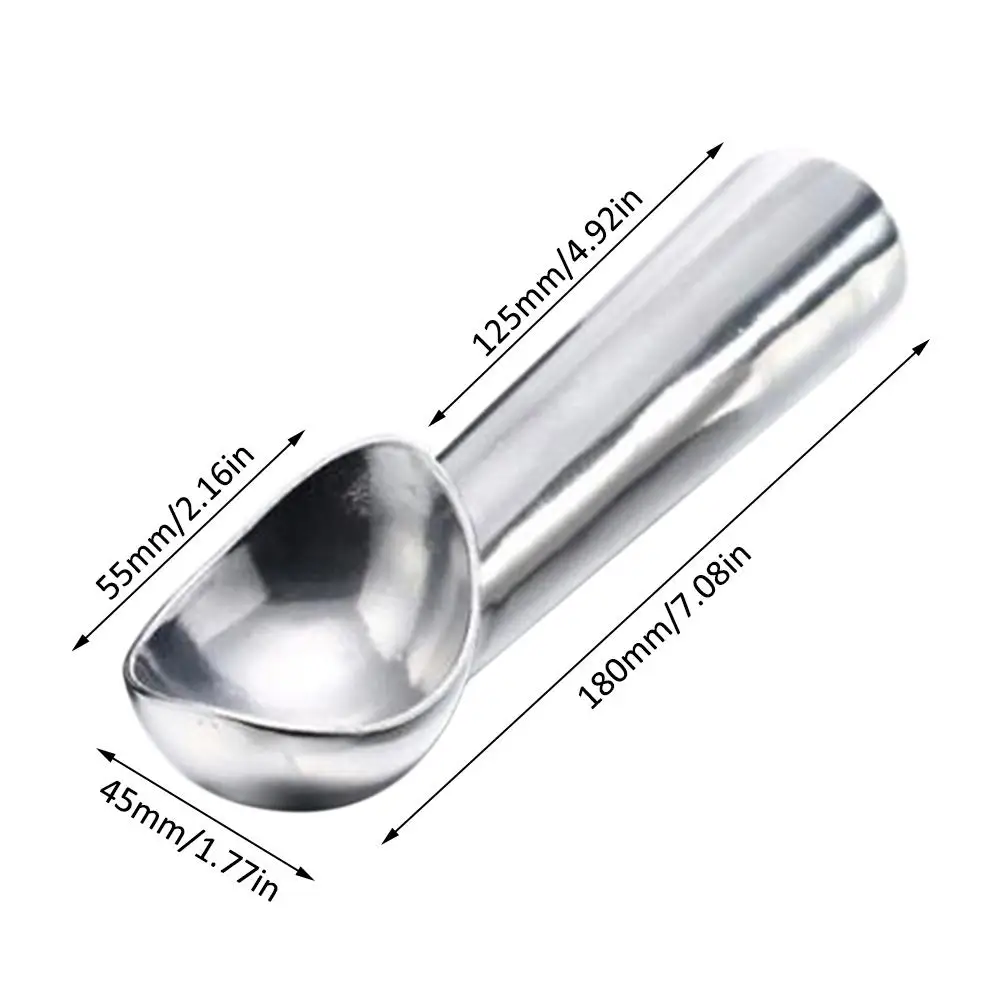 Ice Cream Easy Scoop With Unique Liquid Filled Heat Conductive Handle Simple One Piece 1.5 OZ Aluminum Alloy Non-stick Autolysis