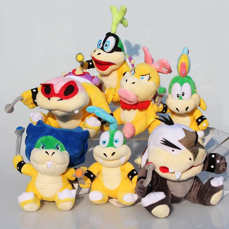 7 шт./компл. Супер Марио Koopalings плюшевые игрушки Венди Ларри IGGY Людвиг Рой Мортон лэмми bowser O. Плюшевый Купа мягкие для детей