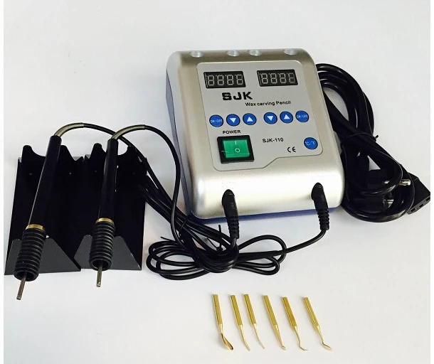 220V Dental Lab Wax Welder with 2 pens Complete with 6 Tips Electric Waxer Carving Knife Machine jewelry tools and equipment цена 220V Dental Lab Wax Welder with 2 pens Complete with 6 Tips Electric Waxer Carving Knife Machine jewelry tools and equipment цены онлайн