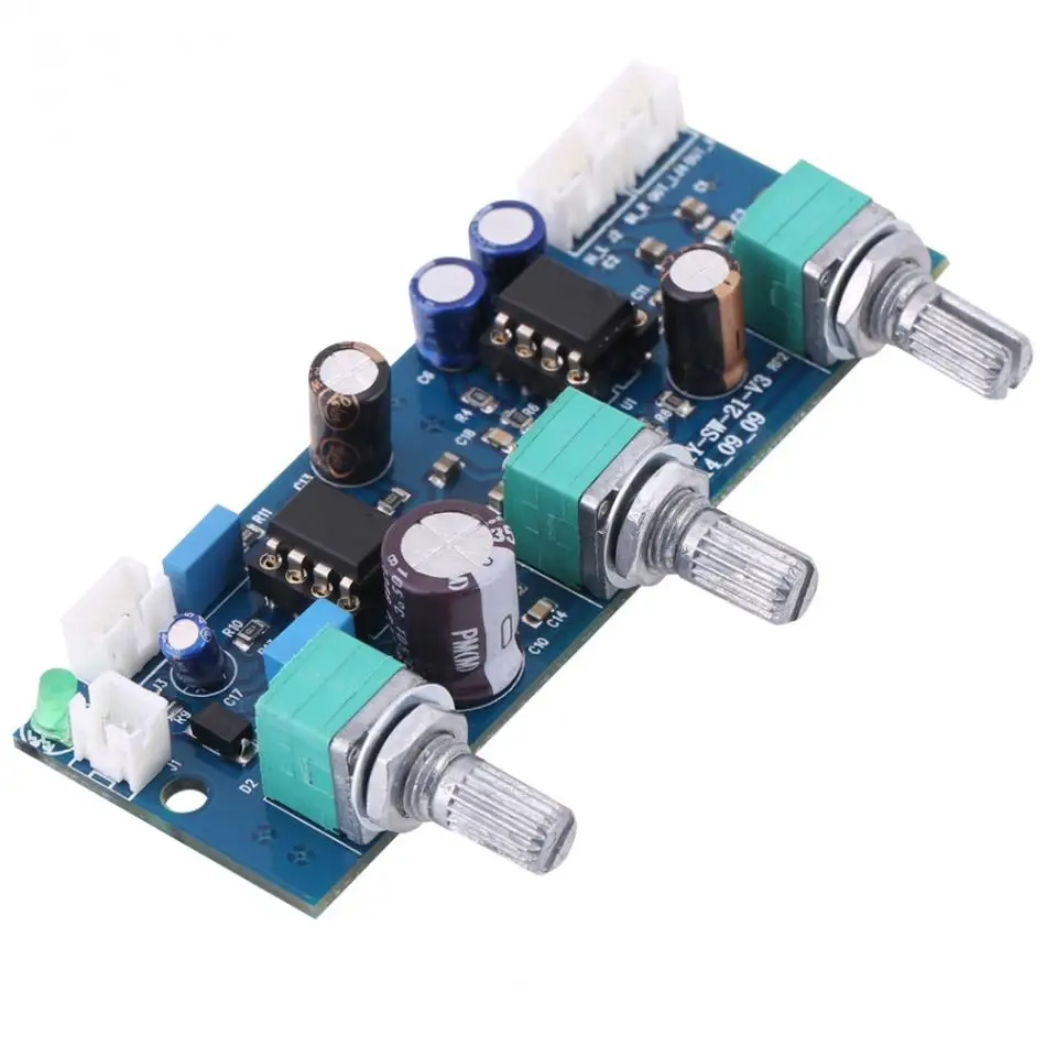 

2.1 Channel Subwoofer Preamp Board Low Pass Filter Pre AMP Pre-amplifier Board for Subwoofer Filter Bass Preamplifier