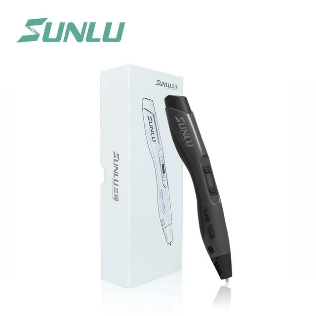 Best Offers Low Temperature 3D Printing Pen Set SUNLU Black Color 3D Pen Box Set Children Scribble 3D Pens Support  PLA/PCL/ABS Filament