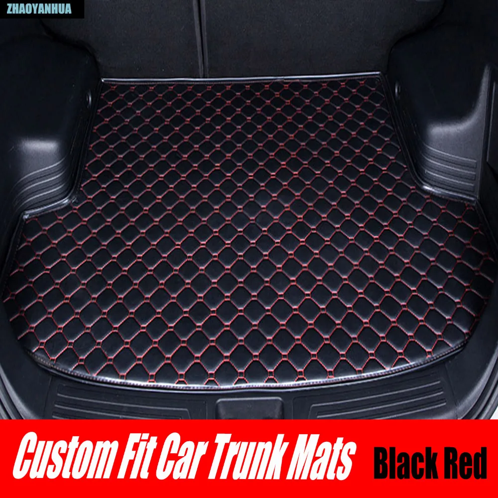 

Car trunk mats for Mazda CX-5 CX5 CX7 CX-7 6 3 bl bk 2017 Accessories waterproof leather car cargo liner Boot carpet trunk mats