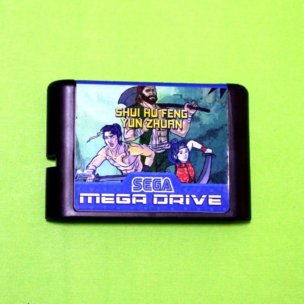 

Shui Hu Feng Yun Zhuan 16 bit MD Game Card For Sega Mega Drive For Genesis