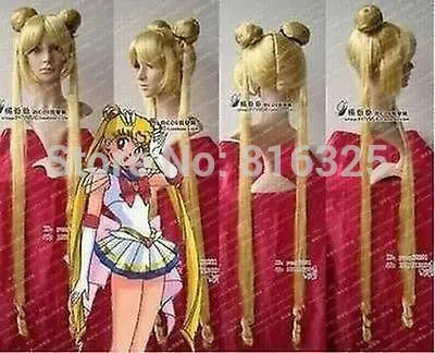 

shun Wholesale price >Long cosplay golden Mixed sailor moon heat resistant WigAA