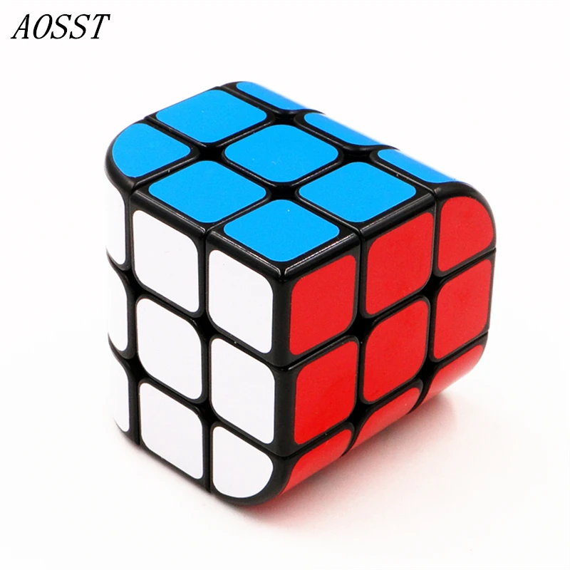 

(AOSST) Curved surface cube Pan triangle Magic Speed Cube Puzzle ABS Cubo Magico Professional Educational Toys For Children