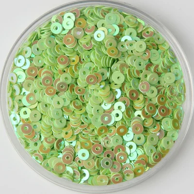 50g(12000pcs) 3mm Flat Round Loose Sequins Sewing Wedding Craft Children DIY Accessories Green AB Confetti | Дом и сад