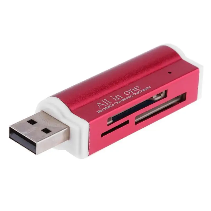 USB2.0 4 в 1 Мульти устройство чтения карт памяти SD/SDHC/Mini SD/MMC/TF-карта/MS