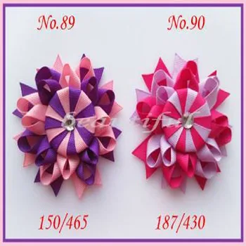 

20 pcs BLESSING Good Girl Boutique Modern Style G- Bird's Nest Hair Bow Clip 98 No.