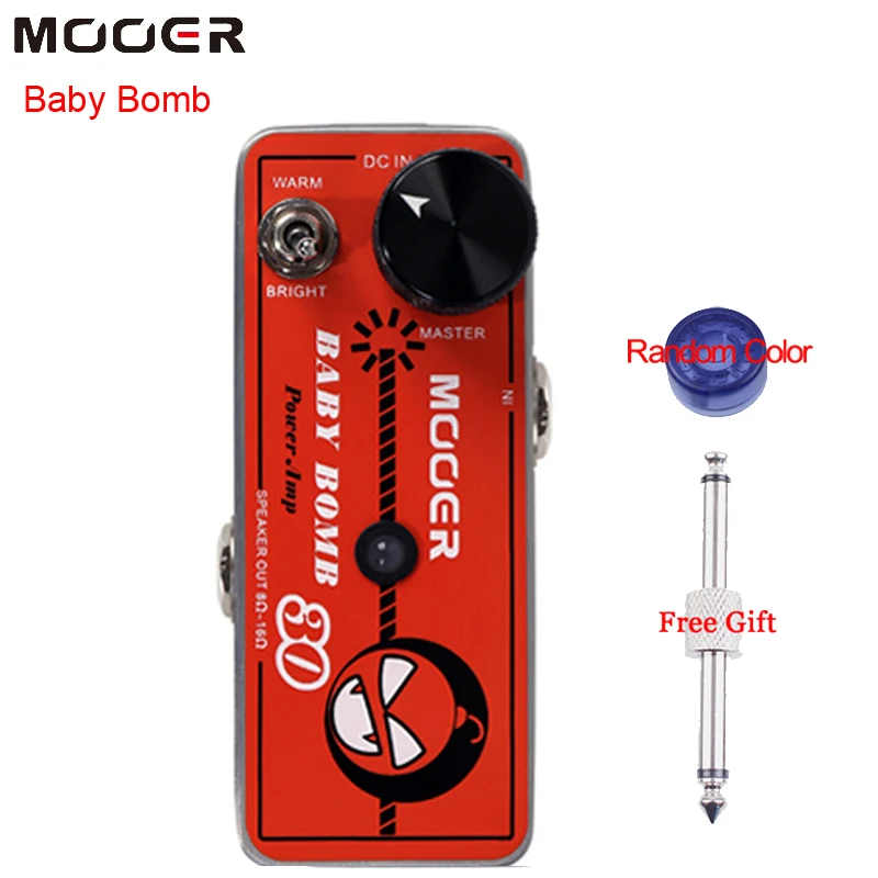 

MOOER Effect Guitar Pedal Baby Bomb 30 30W Digital Micro Power AMP Post Stage Overdrive with Mooer Cover Cap and Connector
