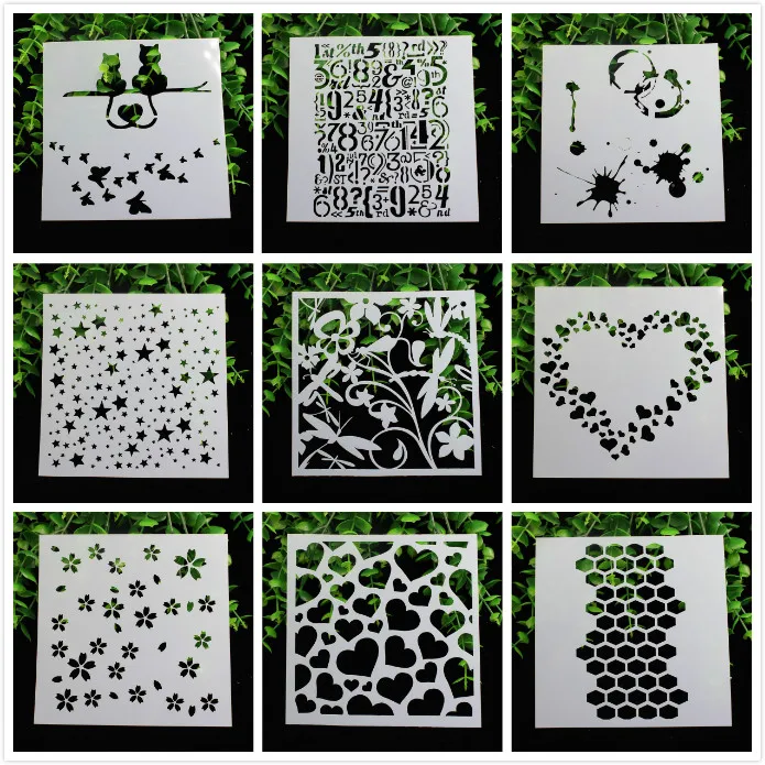 

1 Sheet Layering Stencils for DIY Scrapbooking/photo album Decorative Embossing DIY Paper Cards Crafts