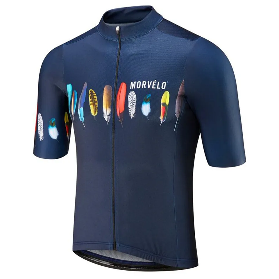 Велосипедная майка MORVELO Maillot Ropa Ciclismo Hombre Team велосипедная одежда быстросохнущая с коротким рукавом комплект MTB велосипедная одежда 9D GE - Цвет: No.10