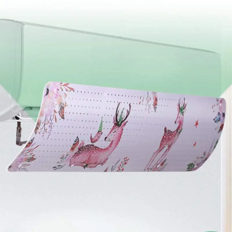 

Air Conditioner Covers Wind Deflector Windshield Air Outlet Shield Air Conditioning Anti Direct Blowing Wind Dust Covers