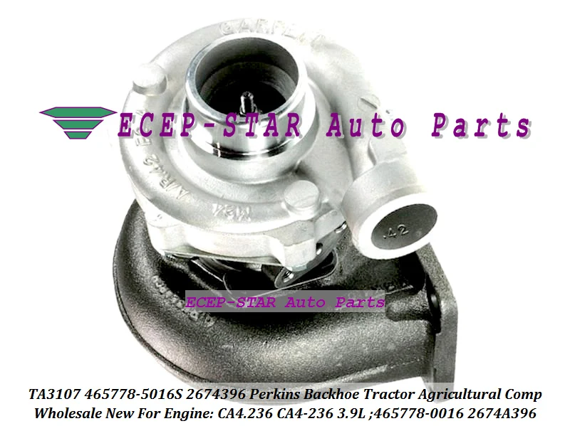 TA3107 465778 465778-5016S 2674A396 2674396 465778-0016 Turbo For Perkins Backhoe Tractor Agricultural Comp CA4.236 CA4-236 3.9L (2)