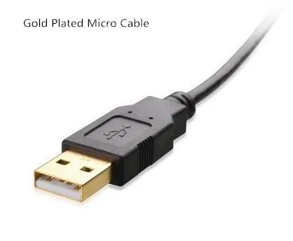 100 Декодер каналов кабельного телевидения 2,8 M позолоченный высокоскоростной MICRO USB кабель зарядного устройства для PS4 стороне корпуса беспроводного контроллера DUALSHOCK 4 PLAY& CHARGE