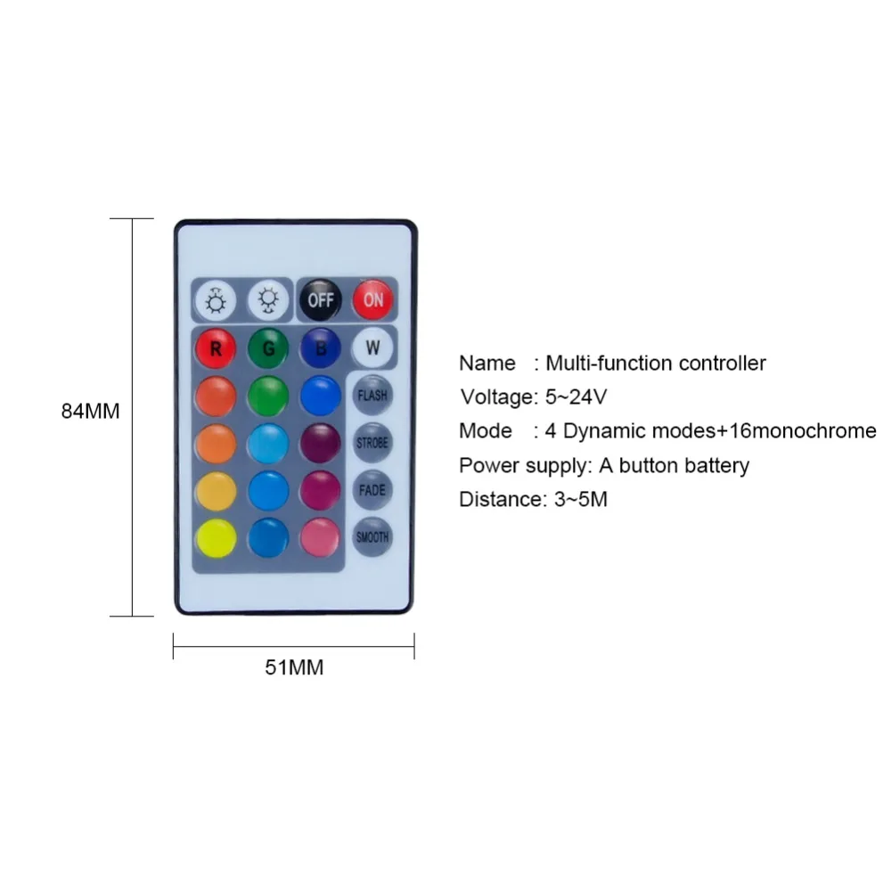 3 17 24 ключа USB RGB контроллер 5V интерфейс 4 Pin светодиодный диммер применяются к 5050 2835
