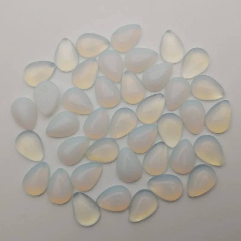 

Fashion opal Natural stone beads cabochon 10x14MM water drop for jewelry making 50Pcs/lot no hole Free shipping wholesale