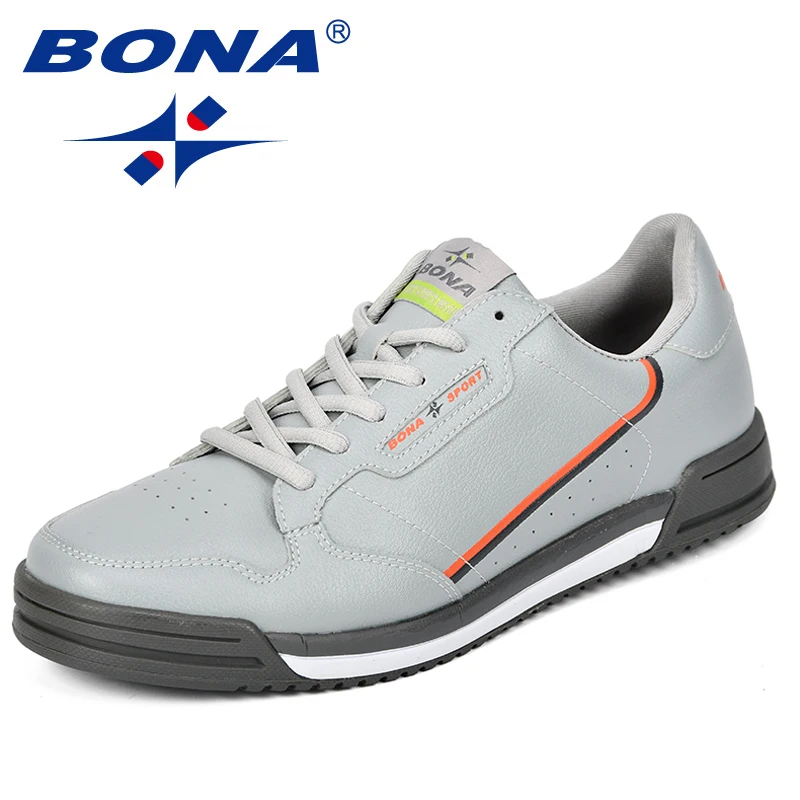 casual shoes BONA Men Flats Autumn Breathable Lightweight Leisure Comfortable Sneakers