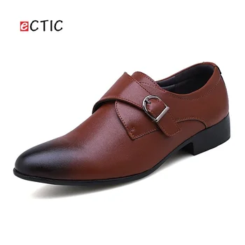 

Ectic Big Size 45 46 47 Office Business Shoes Male Dress Oxford For Man Gentlemen Men Formal Monk Shoes Pointed Toe