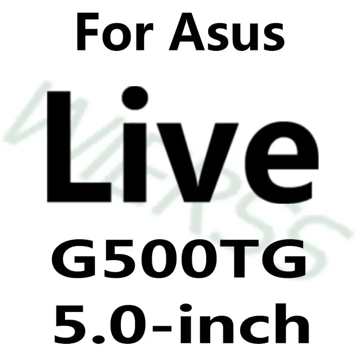 Защита экрана из закаленного стекла для ASUS Zenfone Selfie ZD551KL/2 Laser ZE550KL ZE500KL ZE551ML/Max ZC550KL/GO ZC500TG ZB452KG 5 - Цвет: Asus Live G500TG