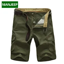 Nian Jeep брендовая одежда мужские шорты Masculino карго шорты милитари мужские s Homme верхняя одежда хлопок Свободные повседневные армейские шорты 58