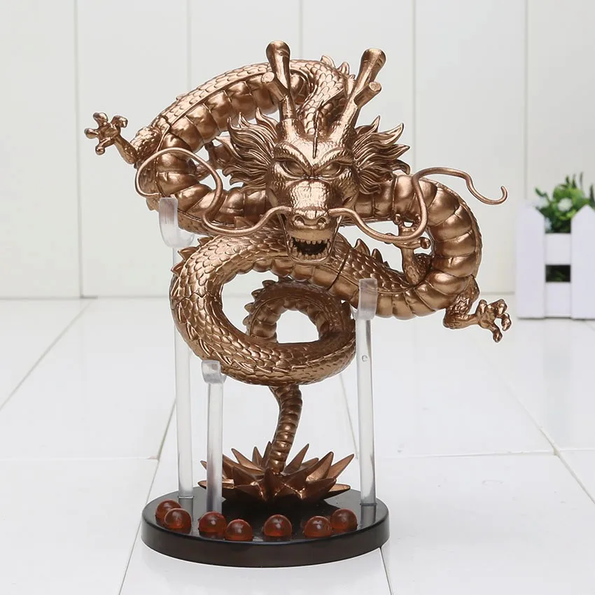 15 см Dragon Ball Z фигурка зеленая Shenron Shenlong ПВХ Фигурки игрушки 7 шт. 3,5 см Стрекоза Z Хрустальные шарики и полка подарок