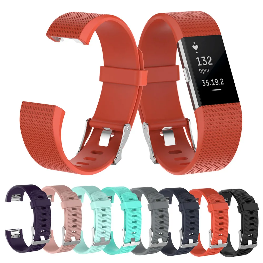 

For Fitbit Charge 2 Band Silicone Bands Smart Watch Bracelet for Fitbit Charge 2 Band Replacement Strap for Fitbit Band