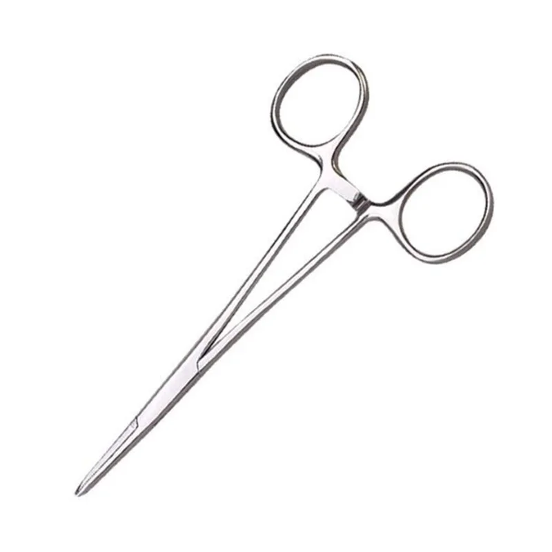 5 pulgadas/125mm recto y curvo pinzas hemostáticas Acero inoxidable PET Pesca pinzas Médicos quirúrgica dental Tijeras pinzas