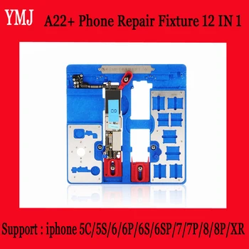 

Repair Fixture for iphone 5C/5S/6G/6P/6S/6SP/SE/7/7P/8/8P/X/XS/XR/XR-Max Motherboard Planting Tin With BGA Reballing Stencil A11