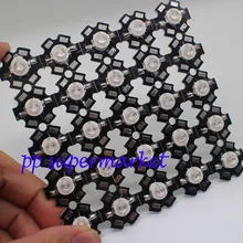 5 10 20 50 100 шт. 1w 30mil 3 Вт 32mil epistars Королевский синий 445nm синий 460nm Светодиодный лампа для роста растений светильник с лампой 20 мм