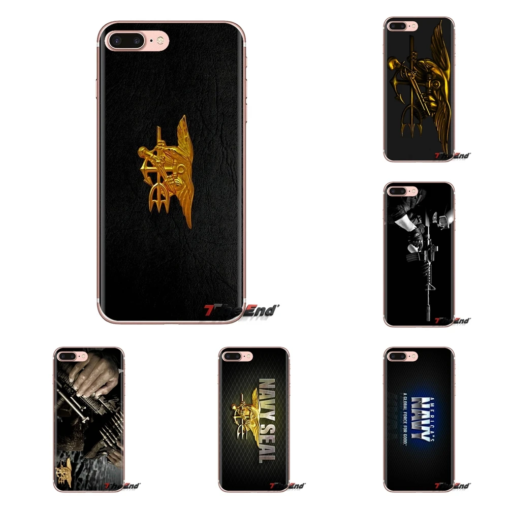 Для Samsung Galaxy S3 S4 S5 Mini S6 S7 Edge S8 S9 S10 Plus Note 3 4 5 8 9 U. S. NAVY SEAL TEAM Логотип Плакат мягкие