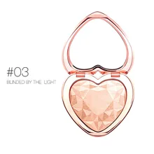 1 шт. в форме сердца Мерцающая палитра Профессиональный Контур лица Пудра-хайлайтер палитра аксессуары для макияжа