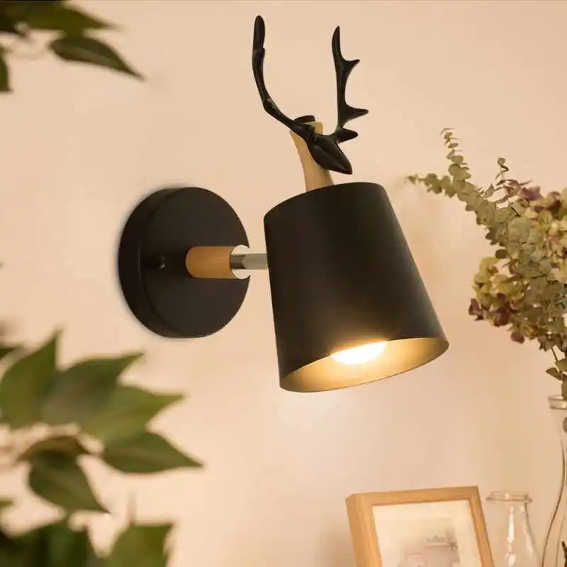 

Wall lamps bedroom lights for home decoration living room creative hot sale design black luxury lobby white Modern wall light