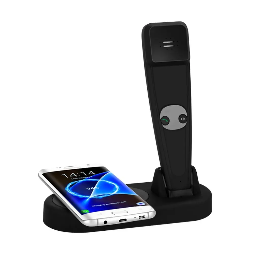 2in1 QI Wireless Charger Smart Device with Bluetooth Call handsfree and Wireless Charging for Iphone 8 X XS XR Samsung S8 S9 S10