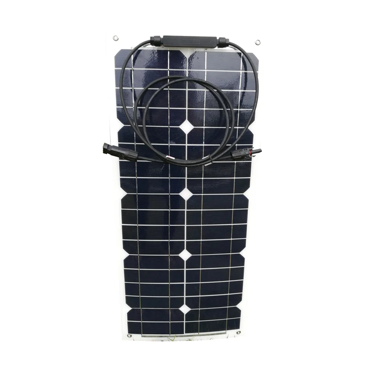 Гибкая солнечная панель Китай 12 v 25 w 3 шт зонне Панель en 36 вольт 75 Вт Портативный зарядное устройство на солнечной батарее светодиодный свет Caravan автомобильный Camp - Цвет: Flexible Panel 25w