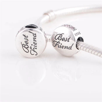 

2pcs Best Friend Charms wholesale dance charms Beads Fit For Bracelets and Necklace GW Fashion Jewelry X091C