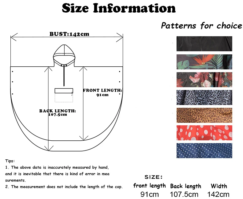 3 узора высокого качества водонепроницаемый полиэстер женский дождевик накидка с капюшоном для женщин мужчин походный плащ от дождя для езды на велосипеде