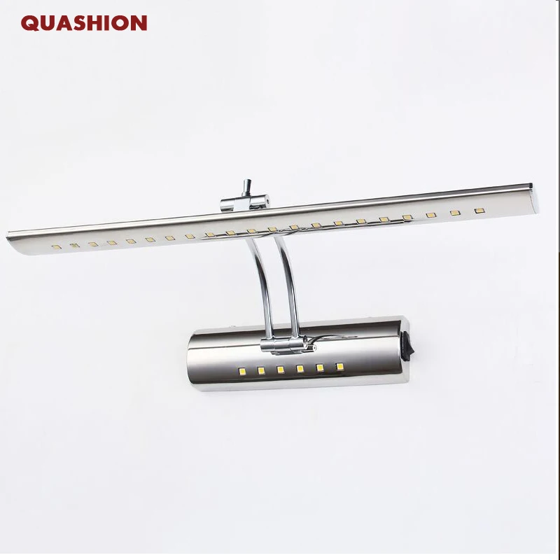 Modern 5w 7w Adjustable Wall Mounted Stainless Steel Bathroom Bedroom