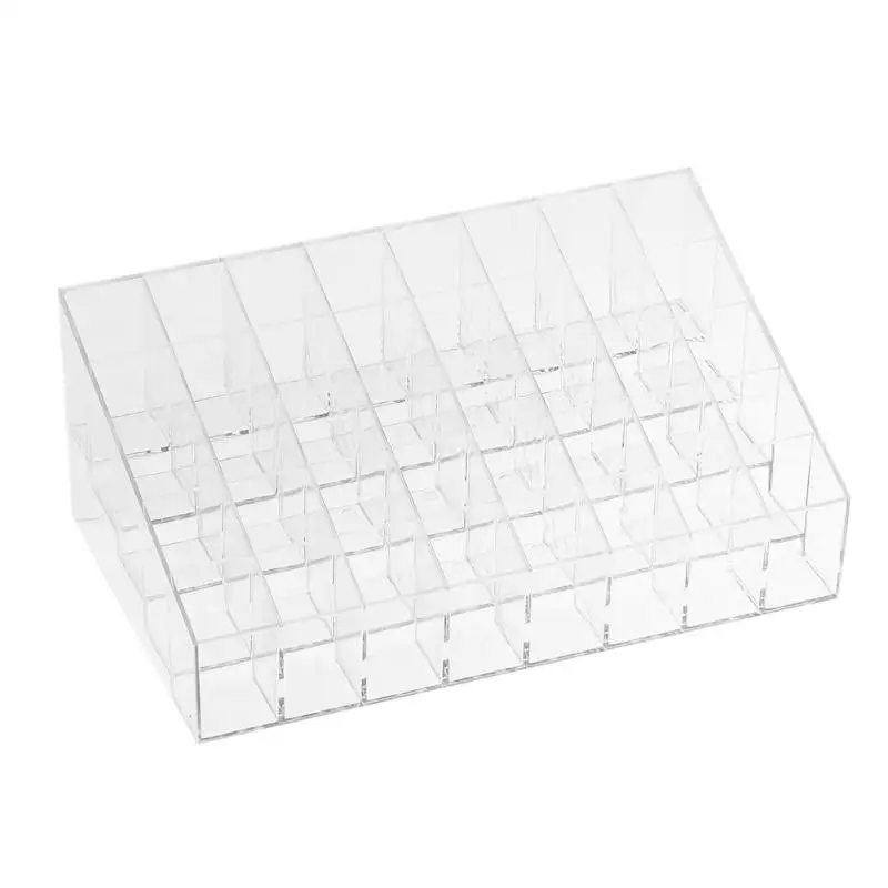

Transparent Cosmetic Display 40 Lattices Lipstick Nail Polish Beauty Tool Nail Tool Holder Storage Box Organizer per 2.5X2.5cm