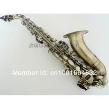 Wholesale- 2016 Anti the little elbow soprano Saxophone B-flat green bronze saxophone High Quality